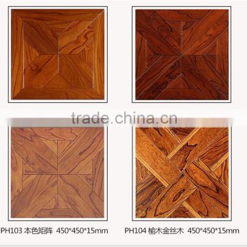 solid wood elm wood low price 2016 Heat resistant flooring