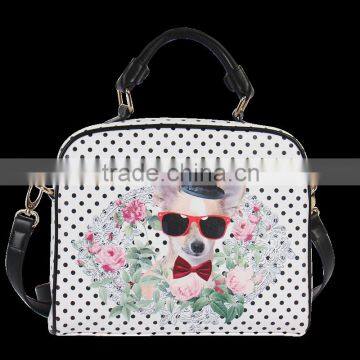 2016 new design dog design PU handle bag