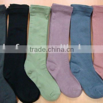 Fashion cotton knee ladies socks
