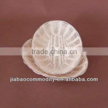 basket with plastic rattan from china