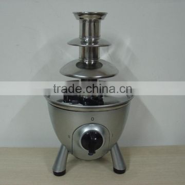 Commercial stainless steel chocolate fondue fountain