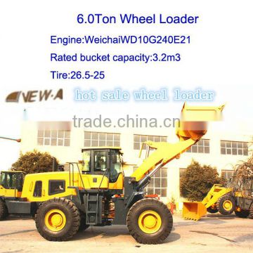 2016 hot sale 6ton ZL60 CE wheel loader