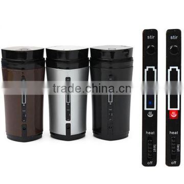 Hot Selling Portable Rechargeable USB Heater Self Stirring Auto Mixing Tea Coffee Milk Cup Mug Warmer Lid Noble Gift