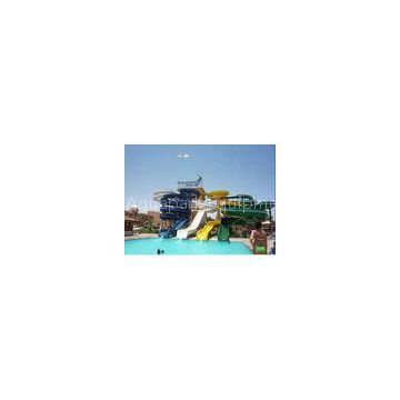 Commercial Fiberglass Water Slide , 12m - 15m Height Water Park Equipments For Kids