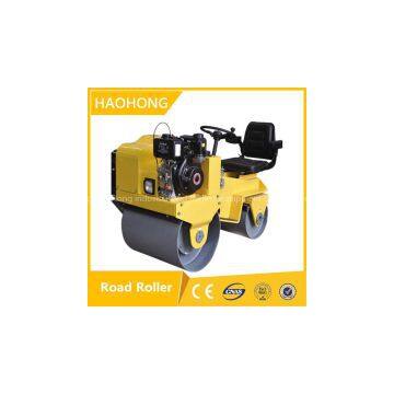 Ride-on  double drum Vibration road roller soil compactor
