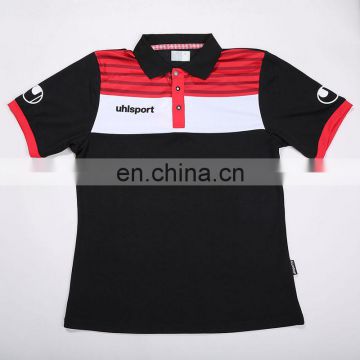 Contrast color new design polo shirt with short sleeve