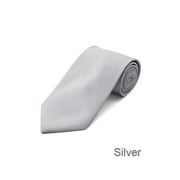 Digital Printing Weave Silk Woven Neckties Mens Suit Accessories White