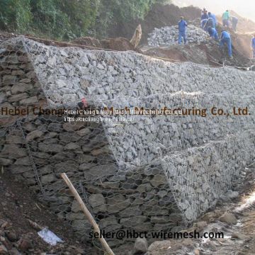 Gabion Baskets In Hot Dip Galvanized Or PVC Coated