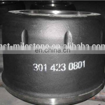 Hot products truck spare parts cast iron brake drum for  3014230801