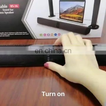 Separable Soundbar with bass Wired and Wireless Surround Sound System for TV, PC, Tablet, Smart Phone, Home Theater