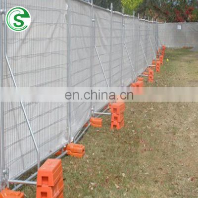 Used protective children safety mobile temporary fence for construction site