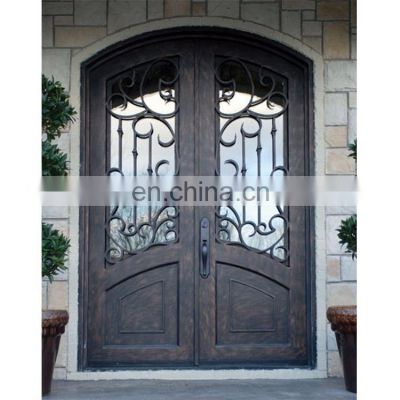 german residential front rustic solid wood doors with sidelights