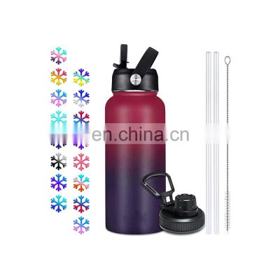 2021 New Arrival 20oz Blank Sublimation Tumbler Straight Glitter Vacuum Double Wall Stainless Steel 304 Dinnerware Set