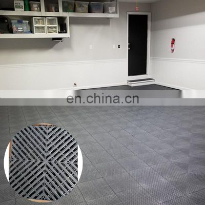CH Excellent Quality Performance Strength Solid Vented Drainage Waterproof Modular 40*40*3cm Garage Floor Tiles