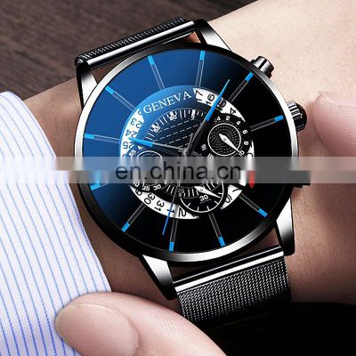 Men's Watch Reloj Hombre Relogio Masculino Stainless Steel Calendar Quartz Wristwatch Men Sports Smart Watches Men Wrist