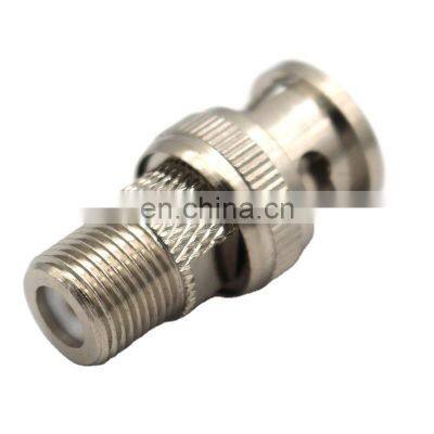 RF Coaxial CCTV BNC male to F female connector ,Cable coaxia CCTV connector BNC male  to F female adaptor