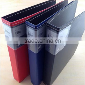 Waterproof leather office stationery 2 ring binder