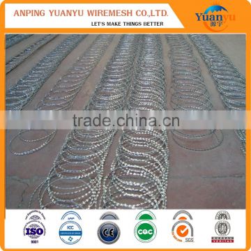 Low price hot dipped galvanized razor barbed wire