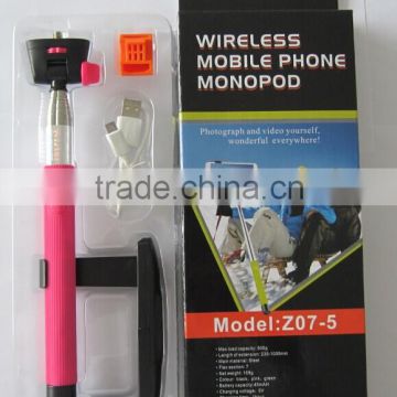 New Small Package Bluetooth Cellphone Holder/Kjstar Z07-5 Bluetooth Monopod for iPhone/Samsung