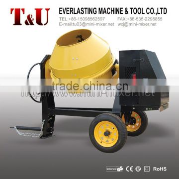 500L electric/gasoline/diesel cement mixers with cast iron gear ring