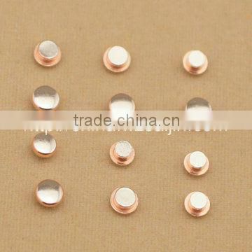 Manufacture Hot Sale Rivet type contacts Electrical Trimetal rivets for relay with RoHS approved