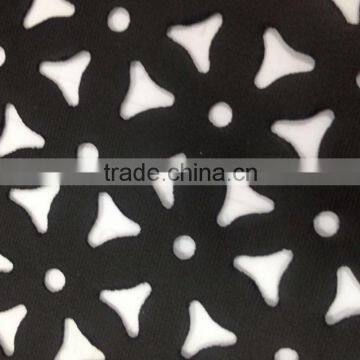 2015 classic laser design of knitting fabric for garment