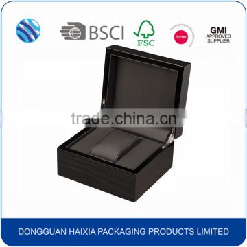 Luxury high glossy single wooden watch box wholesale                        
                                                                                Supplier's Choice