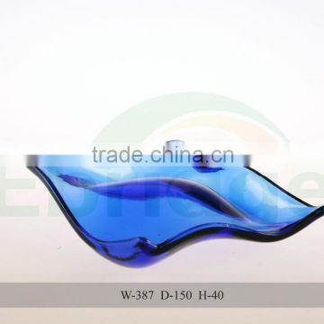 blue wave Glass Dish For fruit