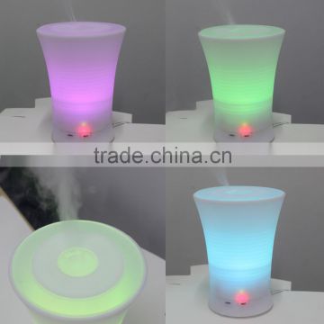 Home or office use ultrasonic aroma diffuser with led light
