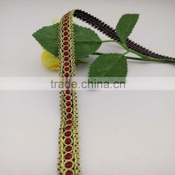 bronze loop gimp braid gold lurex sewing dress collars lace trims