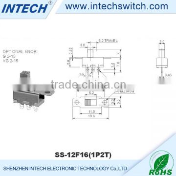 30m ohm max subminiature toggle switch