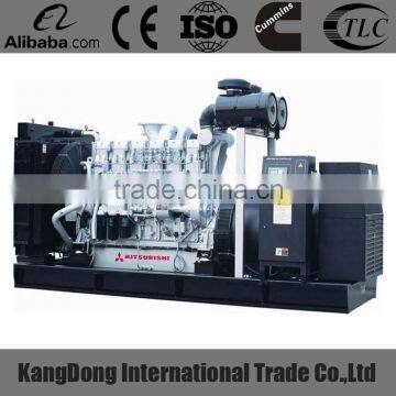 CE Approved Electrical Governor 480KW Mitsubishi Open Type Diesel Generator Set
