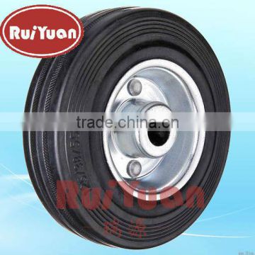 European type light duty black rubber standard industrial wheels