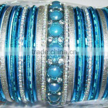 Colourful Metal Bangle Set