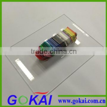 transparent colored plexiglass sheet