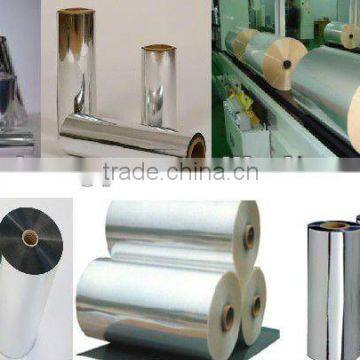 silver metallized CPP film for plastic wrap