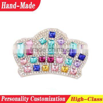 Colours glass diamond sandals shoes patches