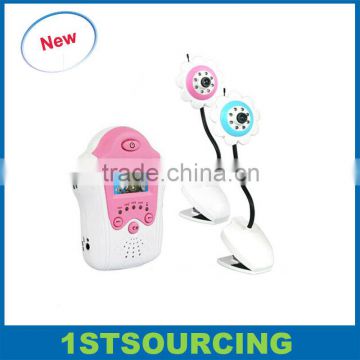 Flower Design 1.5 inch TFT LCD 2.4G Wireless Baby Monitor Night Vision pixels 628 X 582 (PAL) AV Out