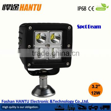 2.5Inch 12W 864lm LED Work light spot beam 9-32v CRE E chip square work lightfor suv Offroad 4WD boat truck LAMPModel: HT-G0312