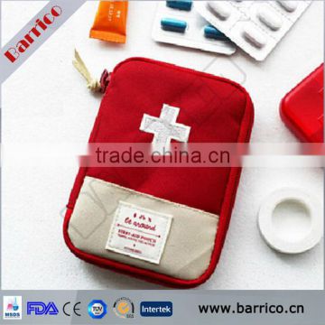 Whole sale travel first aid kit red pouch