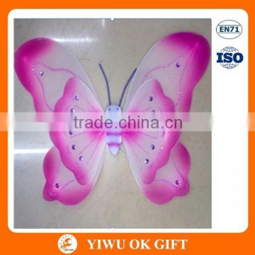Wholesale Pink Grenadine Gradient Ramp Beauty Butterfly Handmade Wings Fairy wings