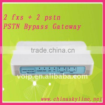 HT522,2 fxs+ 2 pstn fxs VoIP Gateway/ pstn bypass gateway