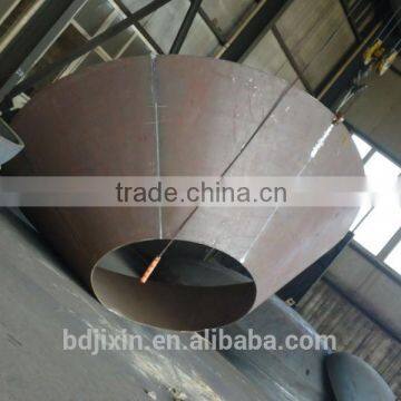 Conical stamping steel dished end/ AISI standard steel cone bottom cover