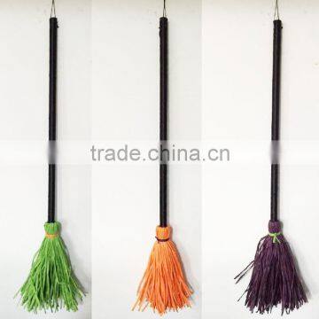 2015 new design witch broom for halloween window decoration