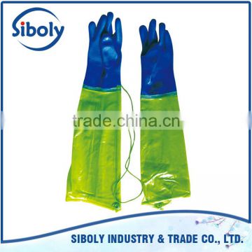 cheap waterproof transparent fishermen pvc sleeve cover work glove china