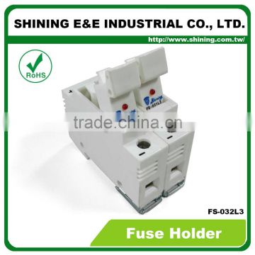 FS-032L3 With LED Indicator 600V 32A 2 Pole 10x38 Fuse Holder