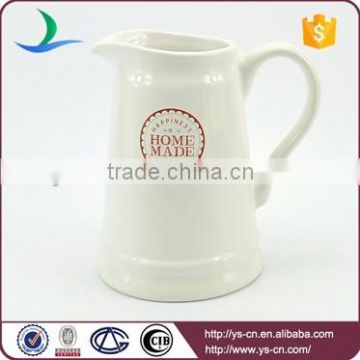 Ceramic material milk jug for house