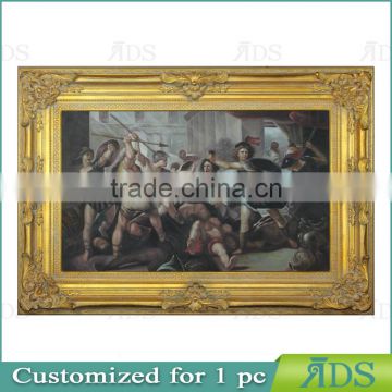 Gold Foil Screen Printing Frame with Painting