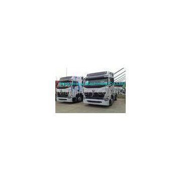 Black 420HP Unloading Heavy Duty Trucking HOWO A7 , 4X2 Truck