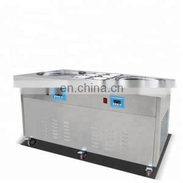 Factory Price High Quality Single Pan Fried Ice Cream Making Machine With 6 Barrels For Sale